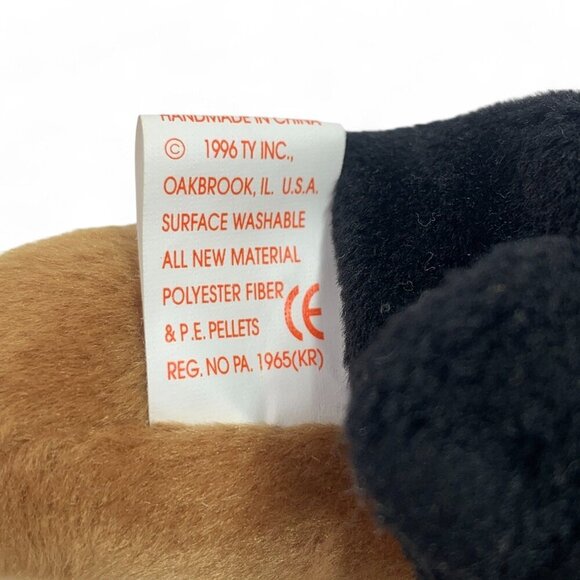 TY Beanie Babies Doby The Doberman Dog 8" Plush Toy Collectible 1996 NWT - Picture 4 of 6